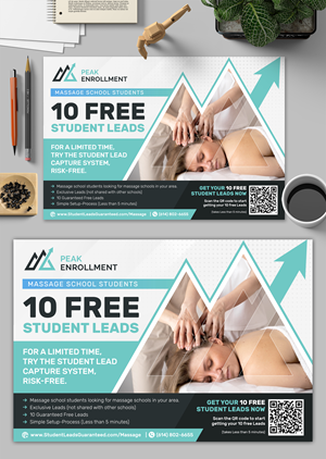 Postcard Design by SAI DESIGNS for Zasady / Peak Enrollment | Design: #31248039