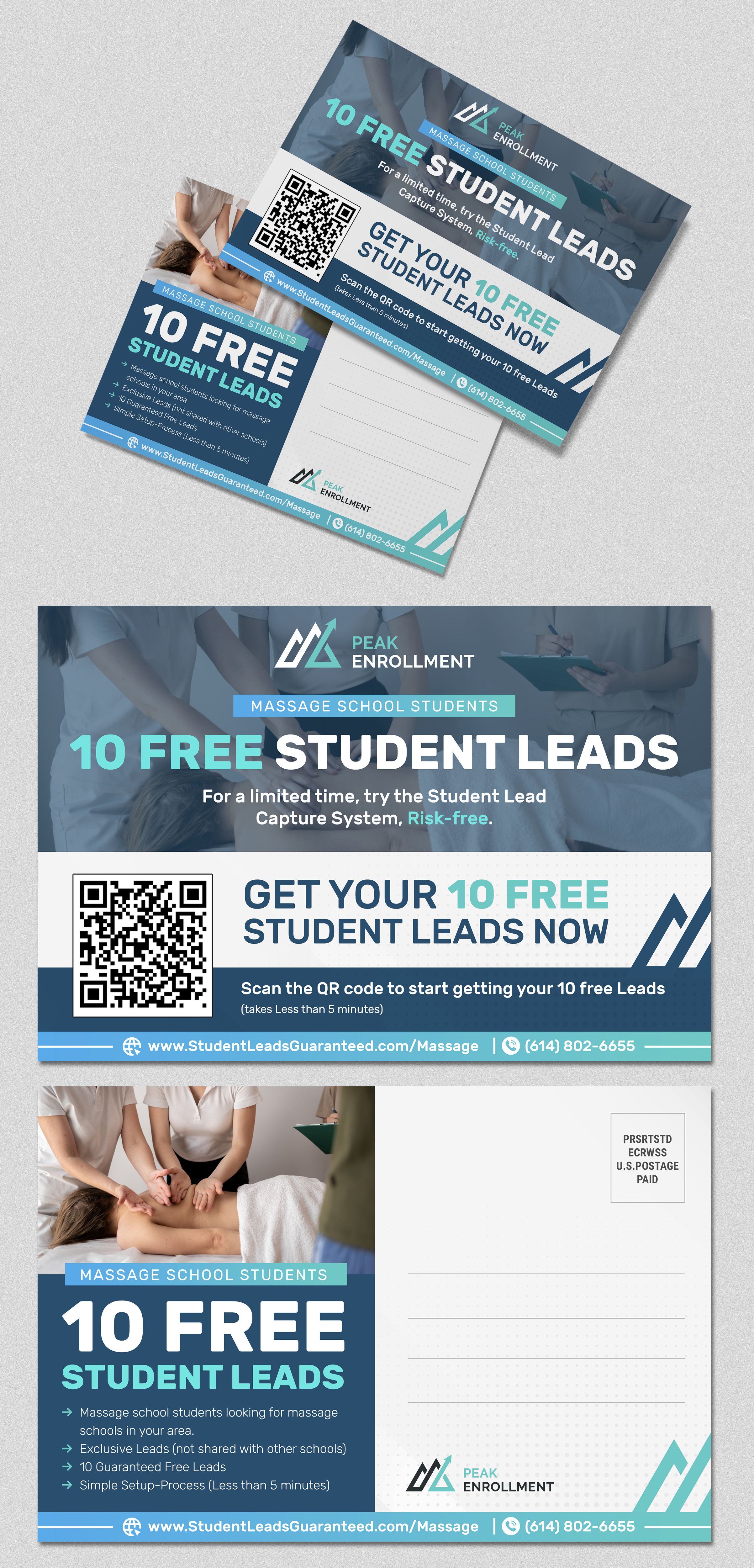 Postcard Design by SAI DESIGNS for Zasady / Peak Enrollment | Design #31263157