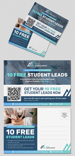 Design de Carte Postale par SAI DESIGNS pour Zasady / Peak Enrollment | Design : #31263157