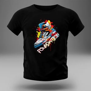 Foundation - Sneaker illustration graphic for a t-shirt