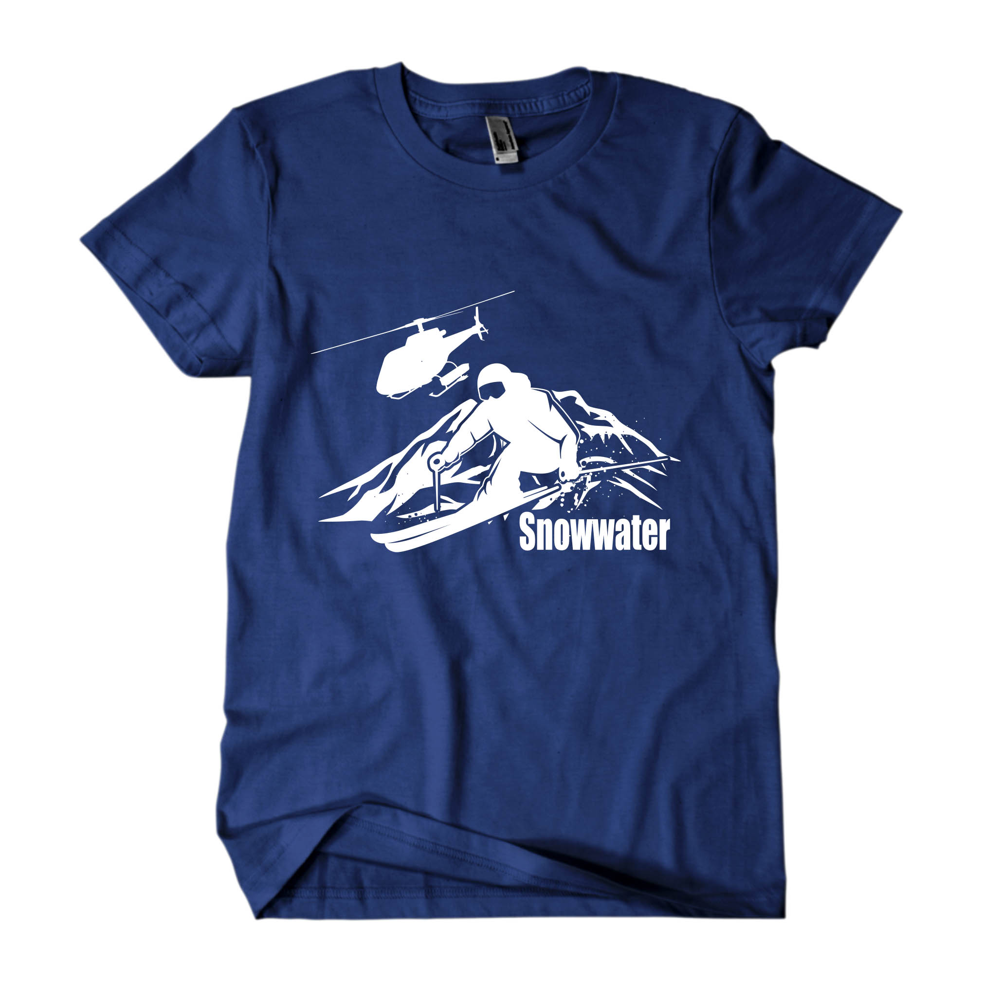 T-shirt Design by Rheanza for Snowwater Heli Skiing | Design #31292496
