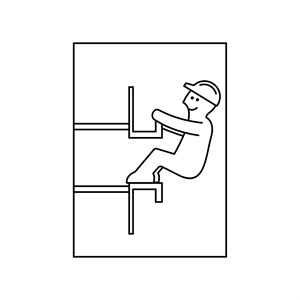 Iconografische Figuren zur Illustration von Abläufen im Bereich Inspektion chemischer Anlagen