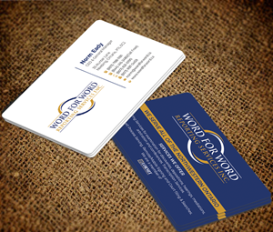 Business Card Design by Graphixpointt for Word For Word Reporting Services Inc. | Design: #31253468