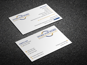 Business Card Design by Magic of Art for Word For Word Reporting Services Inc. | Design: #31255177