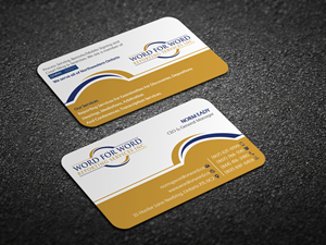 Business Card Design by Magic of Art for Word For Word Reporting Services Inc. | Design: #31256141