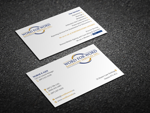 Business Card Design by Magic of Art for Word For Word Reporting Services Inc. | Design: #31256148