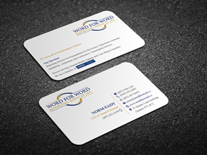 Business Card Design by Magic of Art for Word For Word Reporting Services Inc. | Design: #31256149
