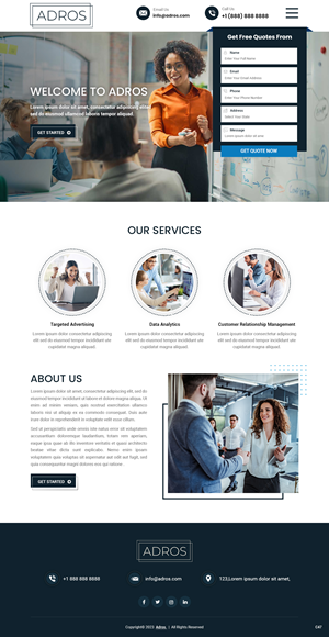 Web Design by pb for Adros | Design: #31258013
