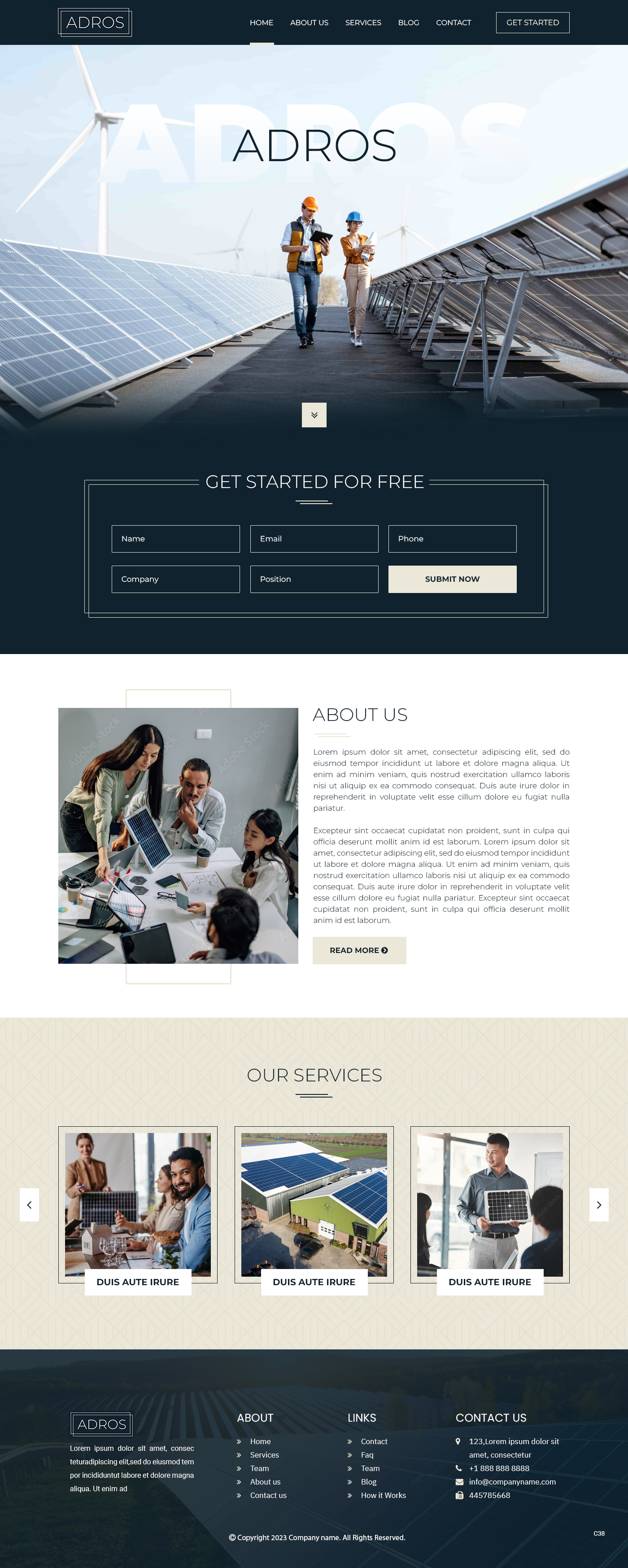 Web-Design von pb für Adros | Design #31258015