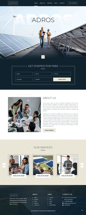 Web Design by pb for Adros | Design: #31258015