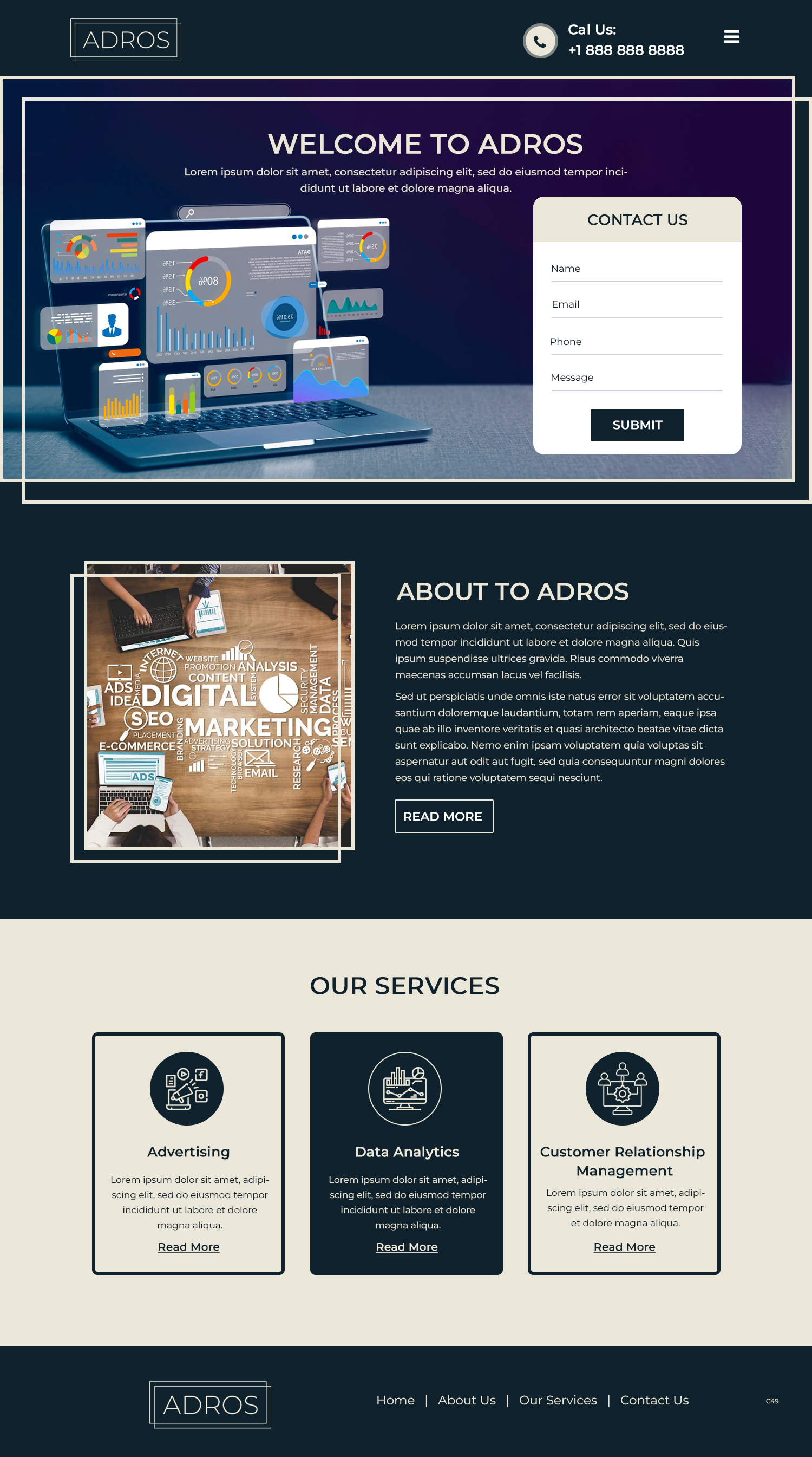Web Design by pb for Adros | Design #31258018