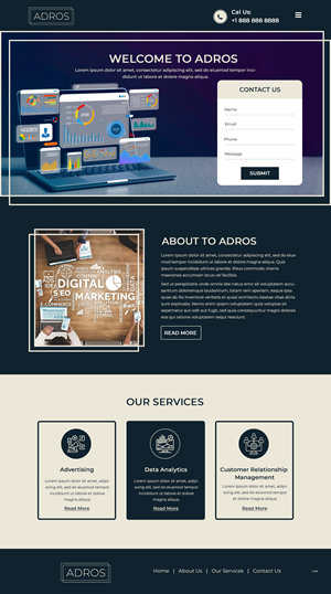 Web Design by pb for Adros | Design: #31258018