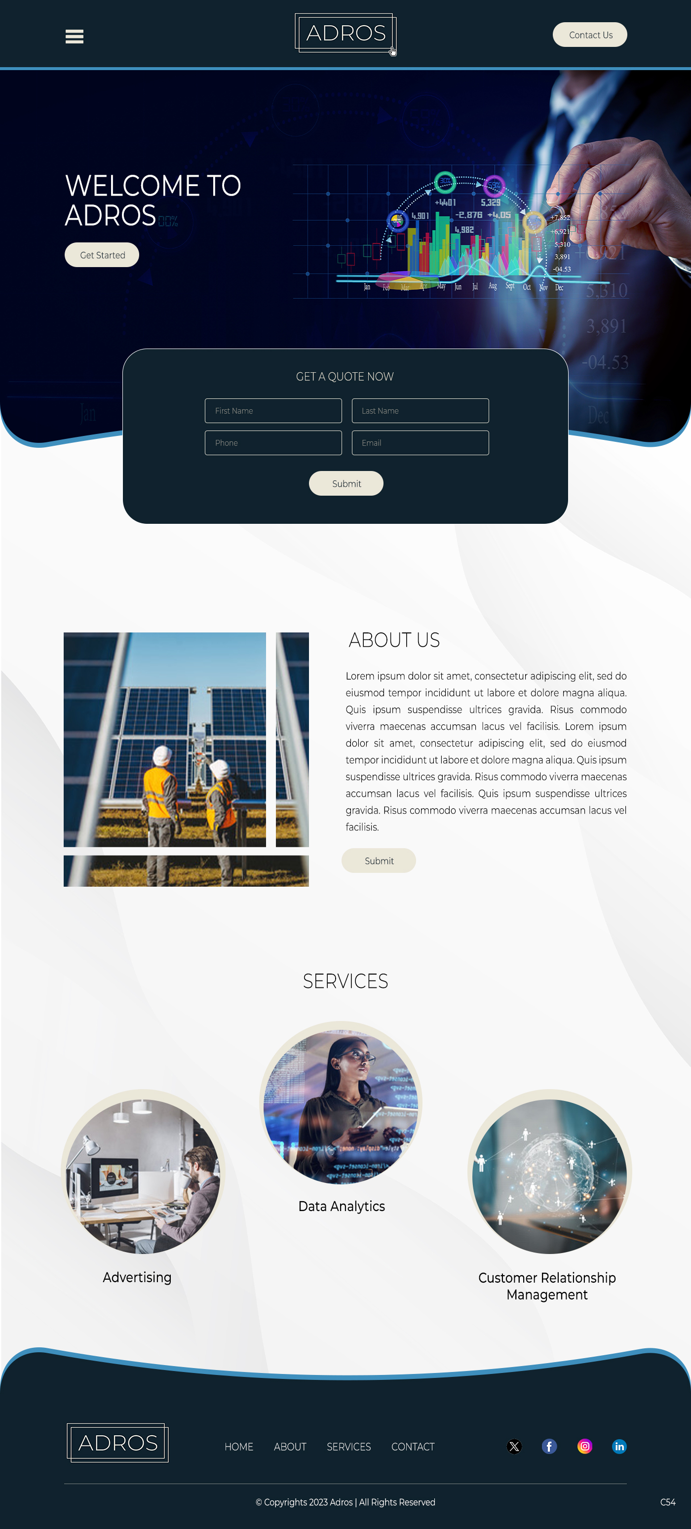Web Design by pb for Adros | Design #31258021