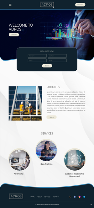 Web Design by pb for Adros | Design: #31258021