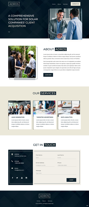 Web Design by pb for Adros | Design: #31258022
