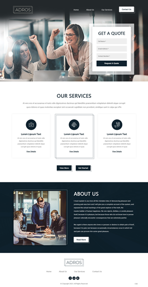 Web Design by pb for Adros | Design: #31258026