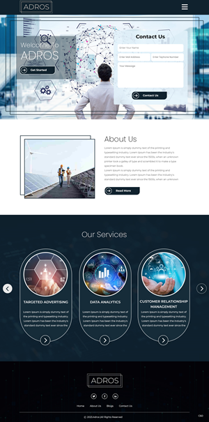 Web Design by pb for Adros | Design: #31258027