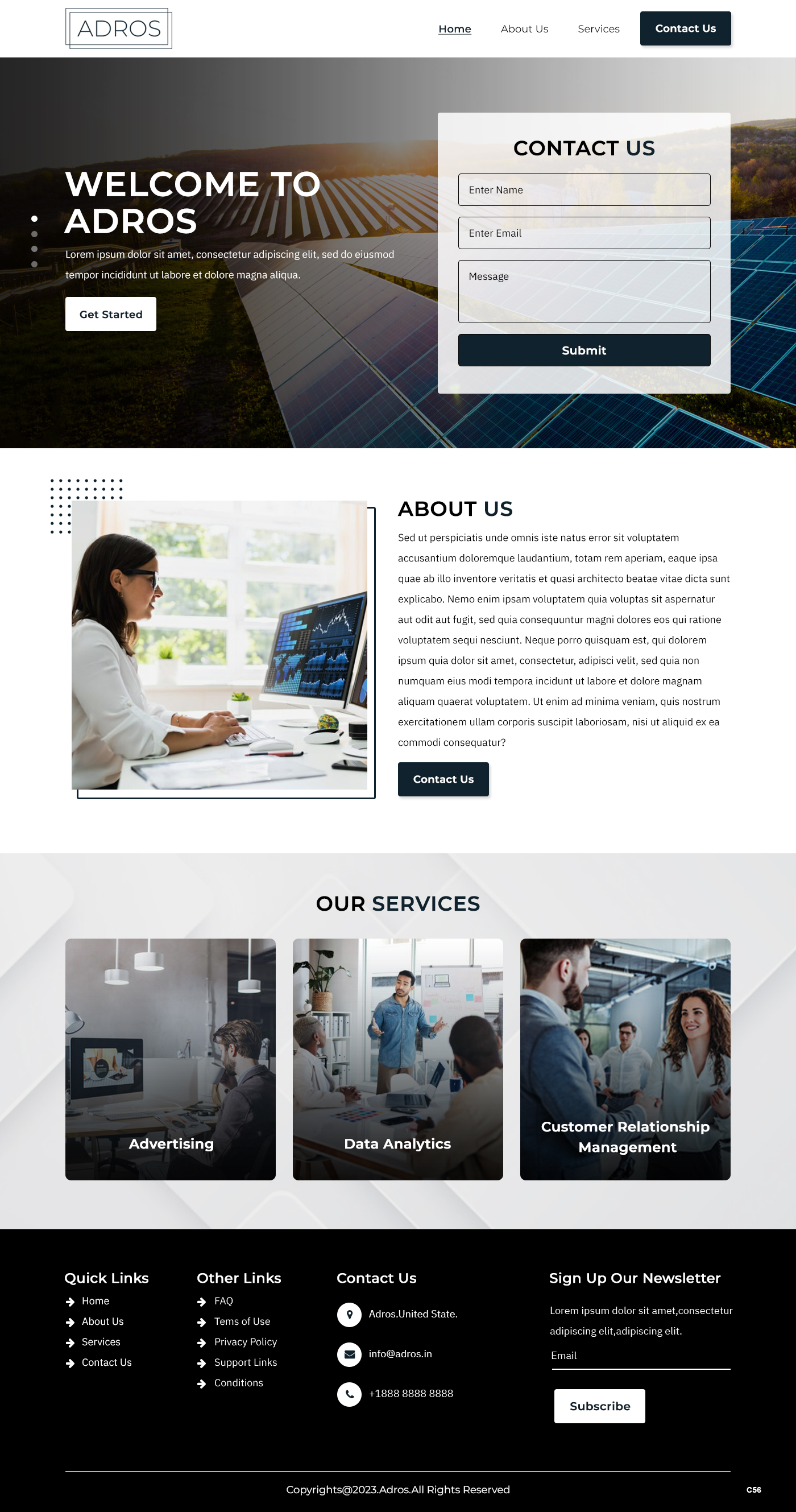 Diseño Web por pb para Adros | Diseño #31258029