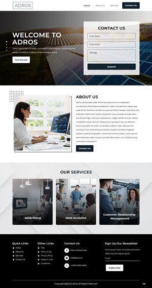 Web Design by pb for Adros | Design: #31258029