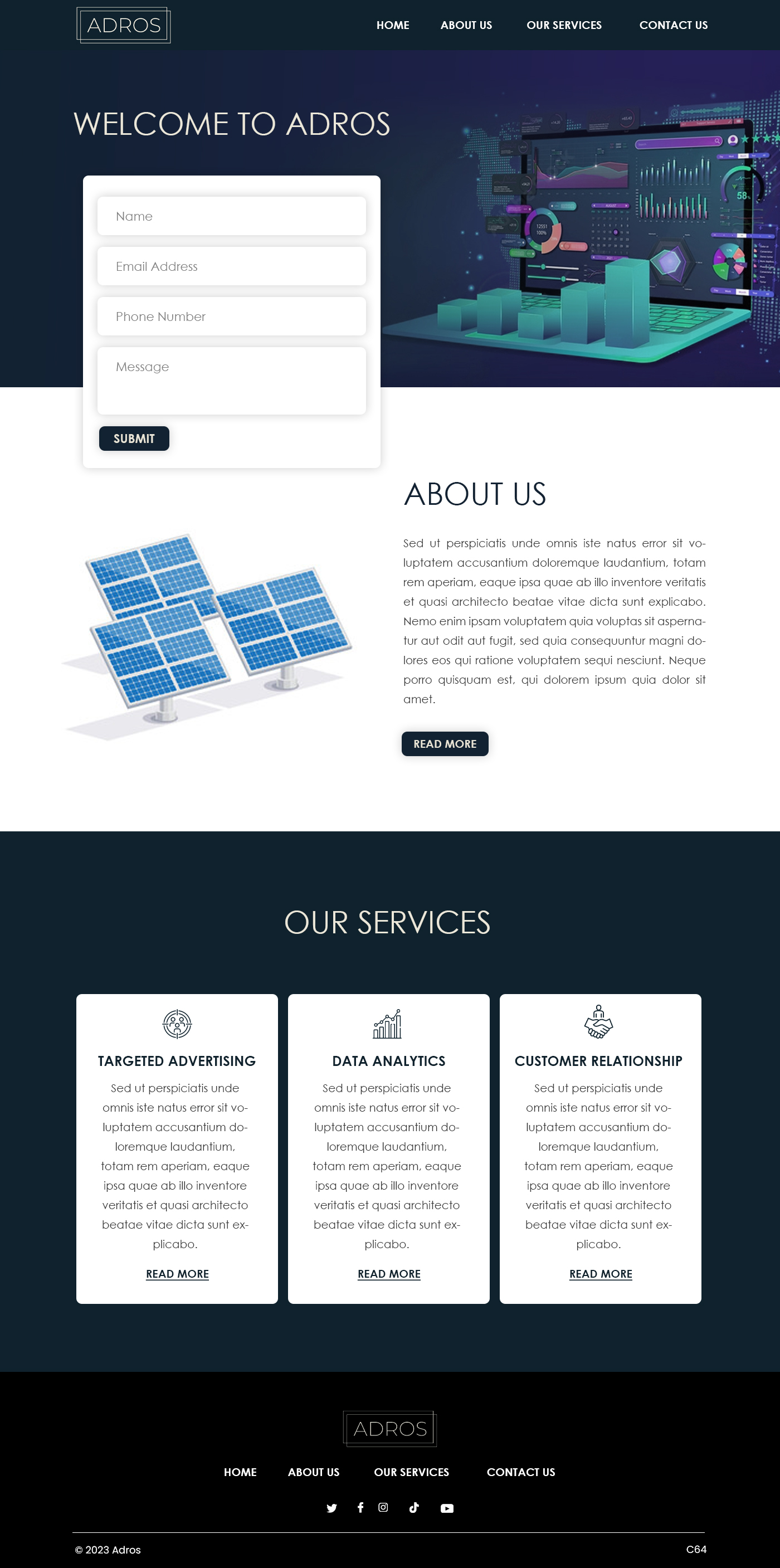 Web Design by pb for Adros | Design #31258031
