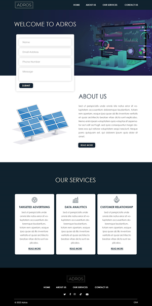 Web Design by pb for Adros | Design: #31258031