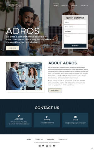 Web Design by pb for Adros | Design: #31258034