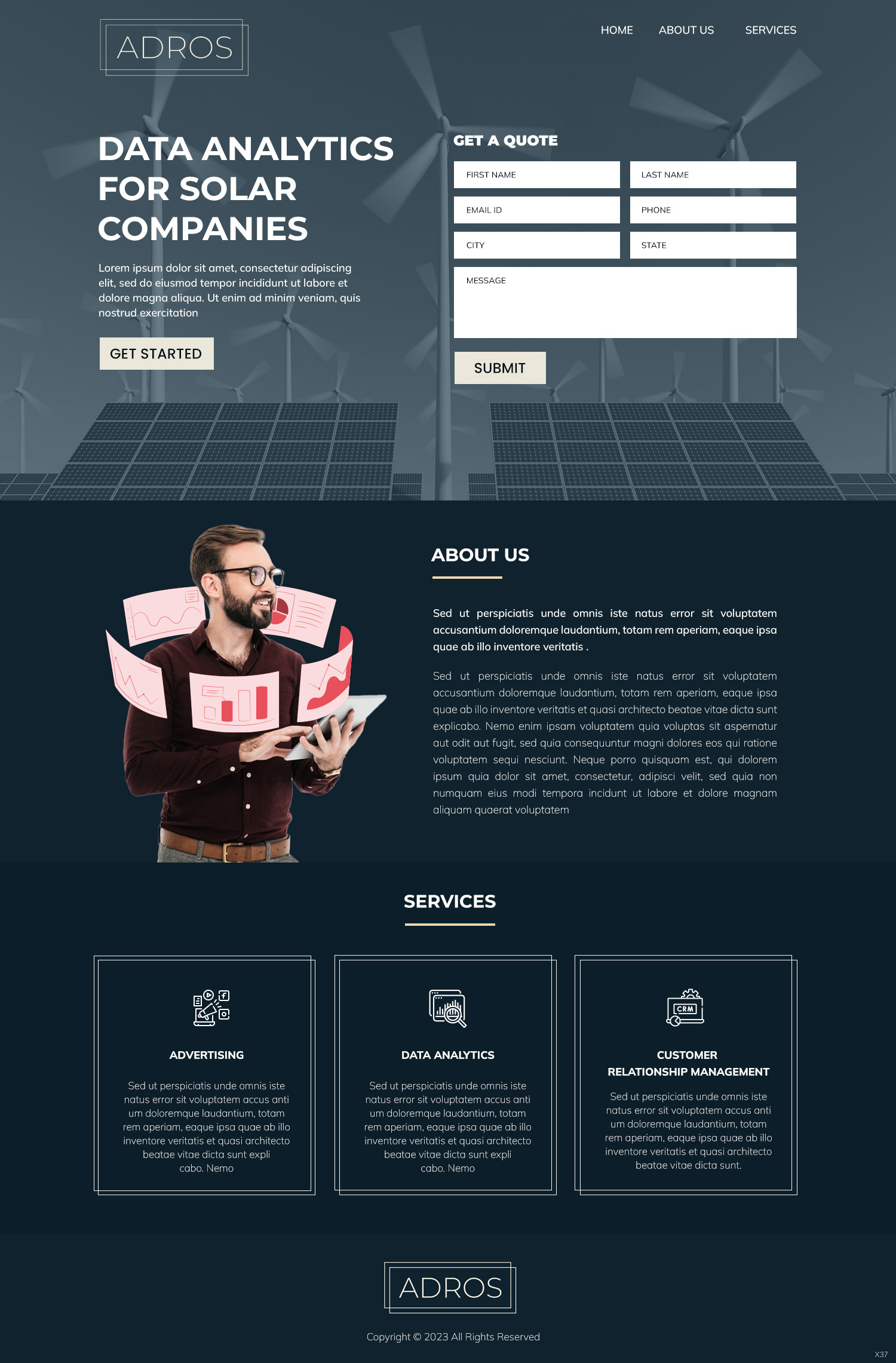 Web-Design von pb für Adros | Design #31258035