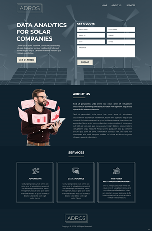 Web Design by pb for Adros | Design: #31258035