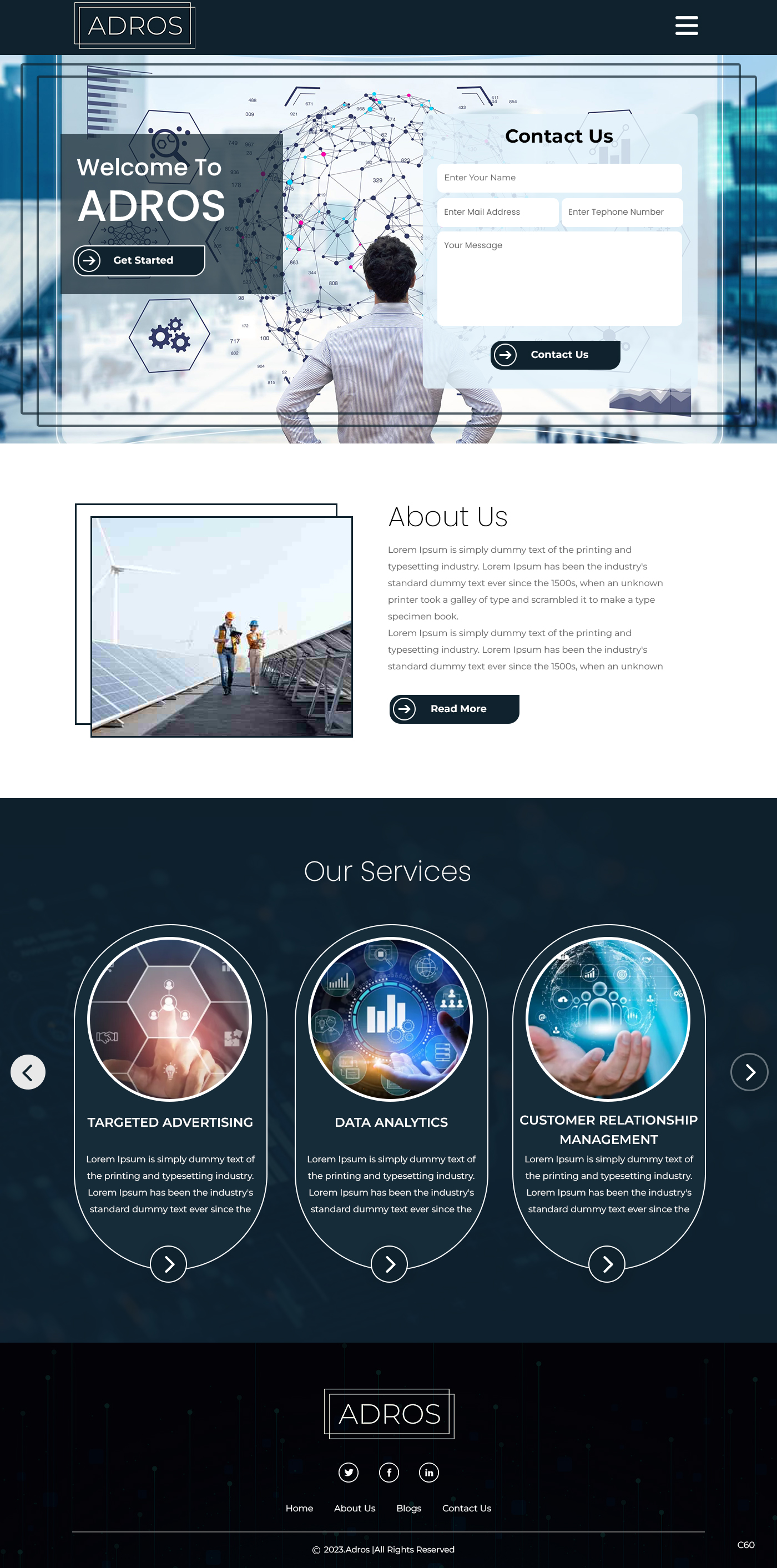 Web Design by pb for Adros | Design #31264738