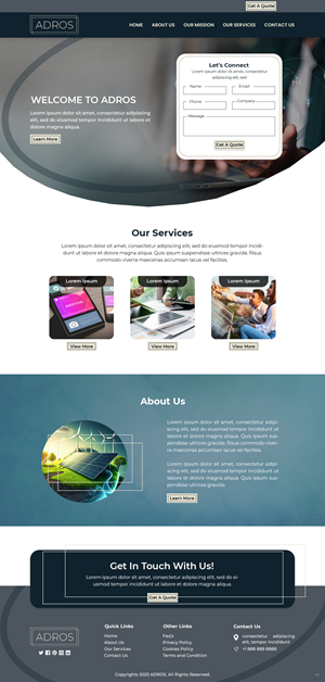 Web Design by pb for Adros | Design: #31264739