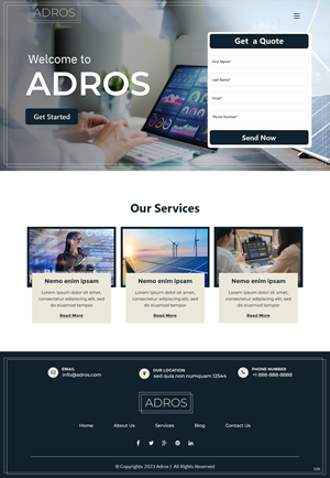 Web Design by pb for Adros | Design: #31264740