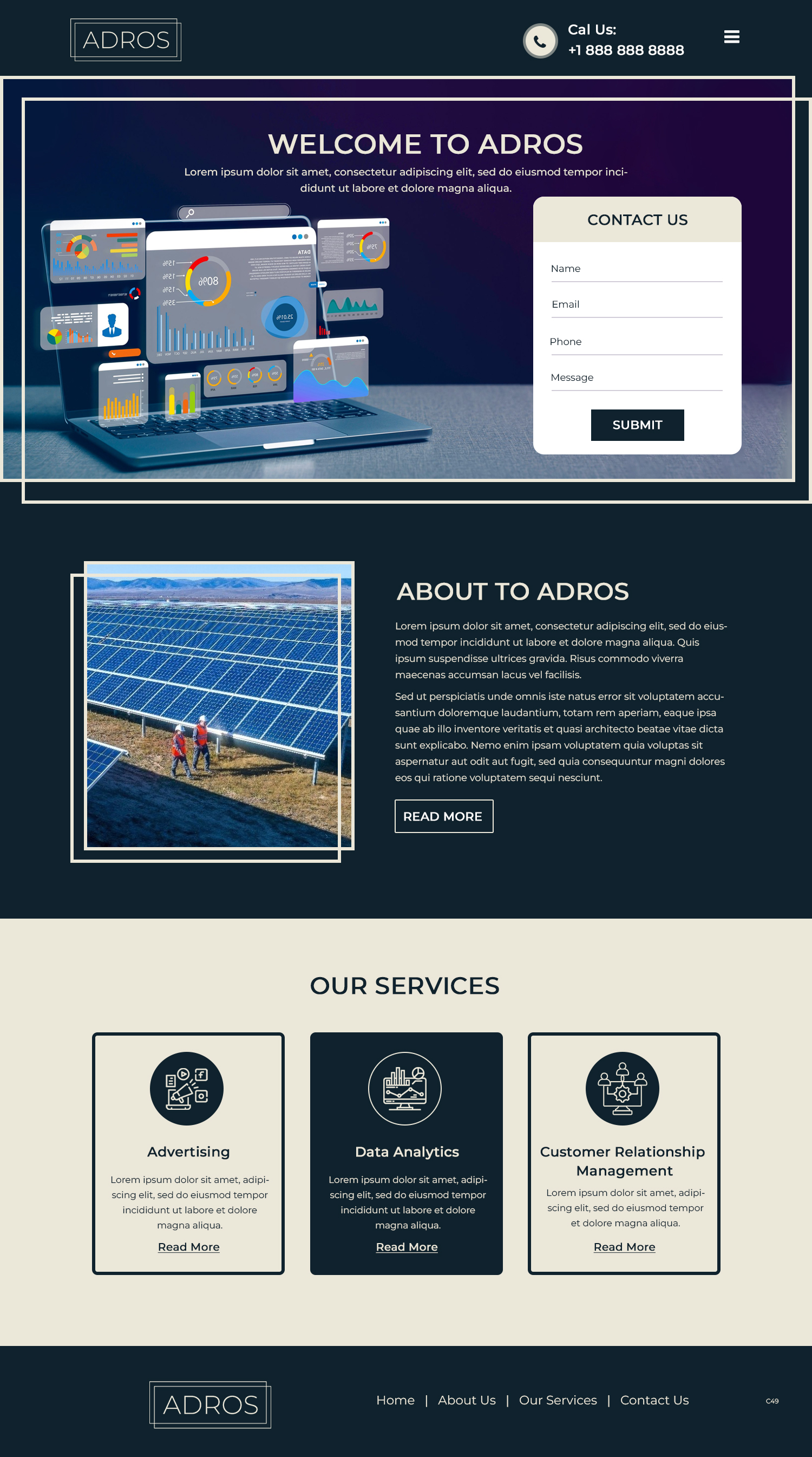 Web Design by pb for Adros | Design #31264743