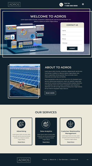 Web Design by pb for Adros | Design: #31264743