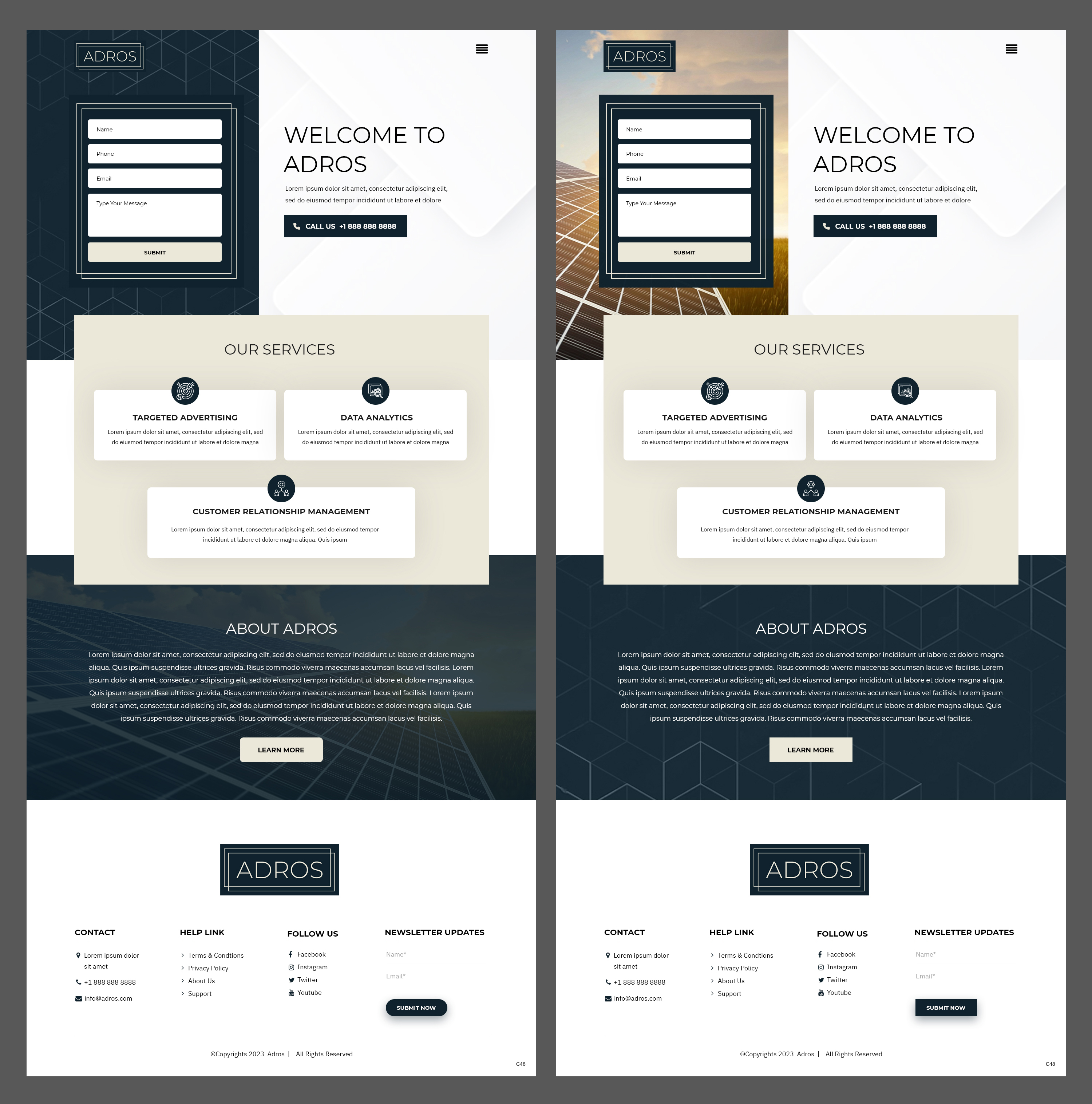 Web Design by pb for Adros | Design #31264809