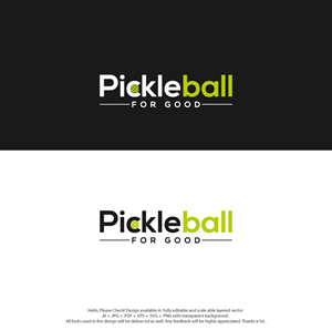 Logo Design by skart for Pickleball ForGood | Design: #31264085