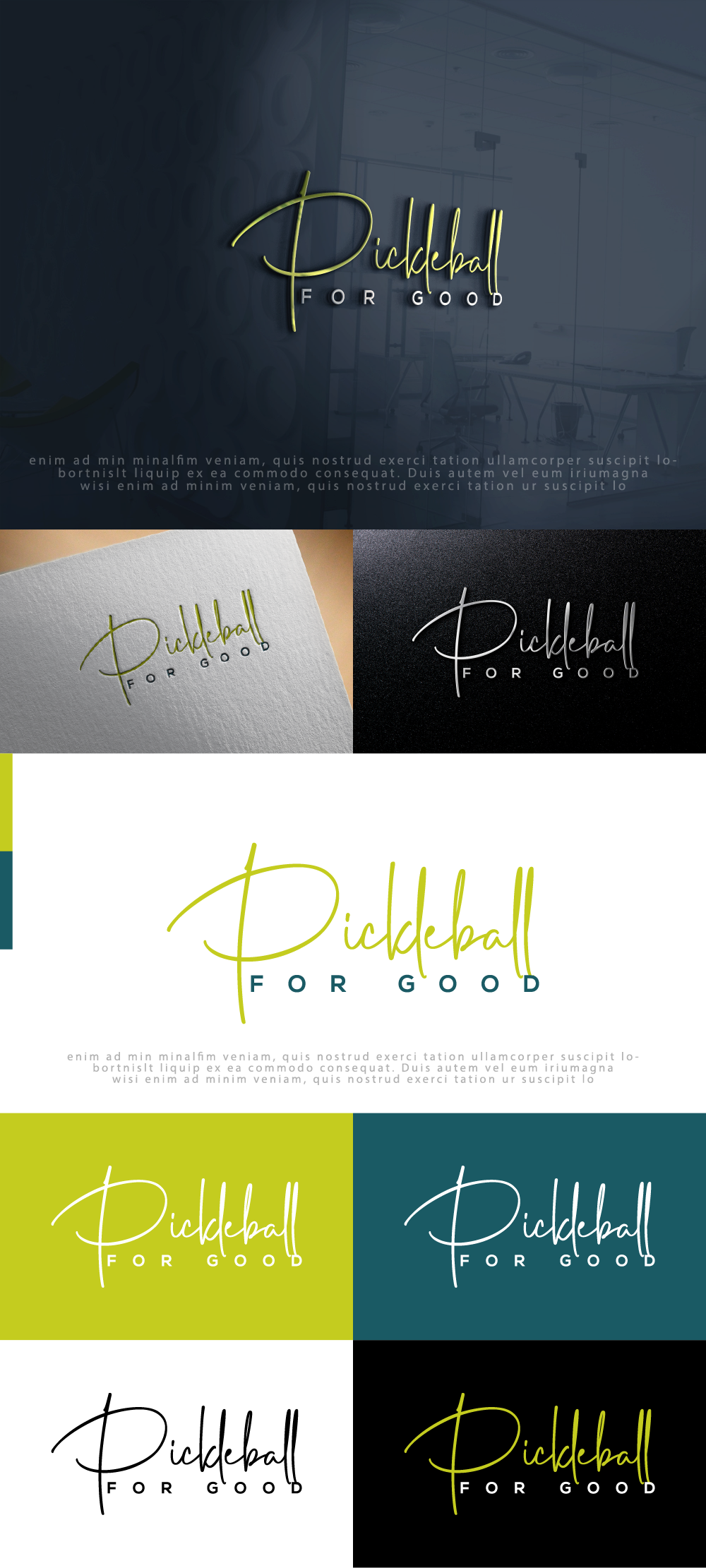 Logo Design by Ayub Zafar for Pickleball ForGood | Design #31274580