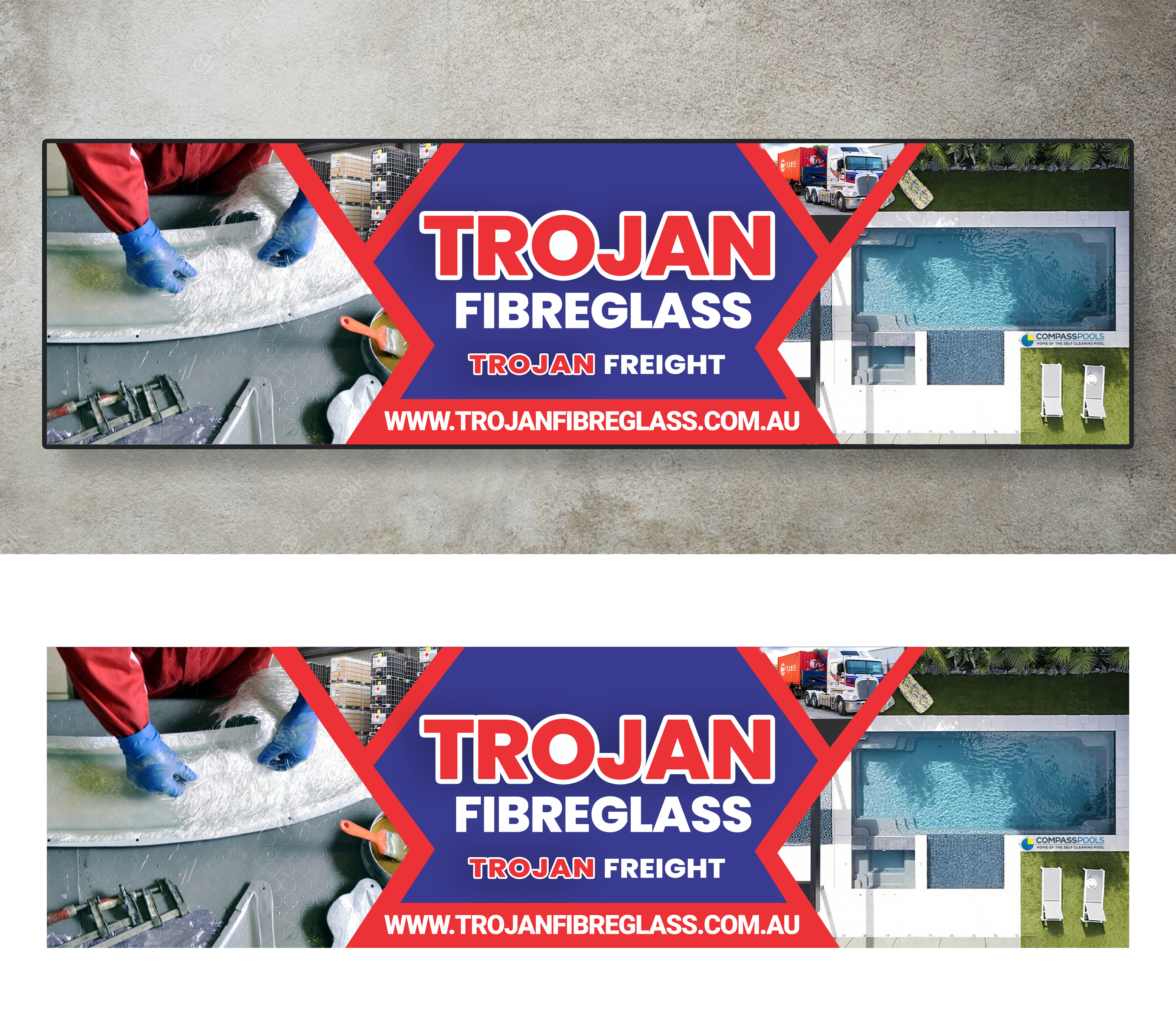 Billboard Design by Md. Humayun for Trojan Fibreglass Pty Ltd | Design #31302266