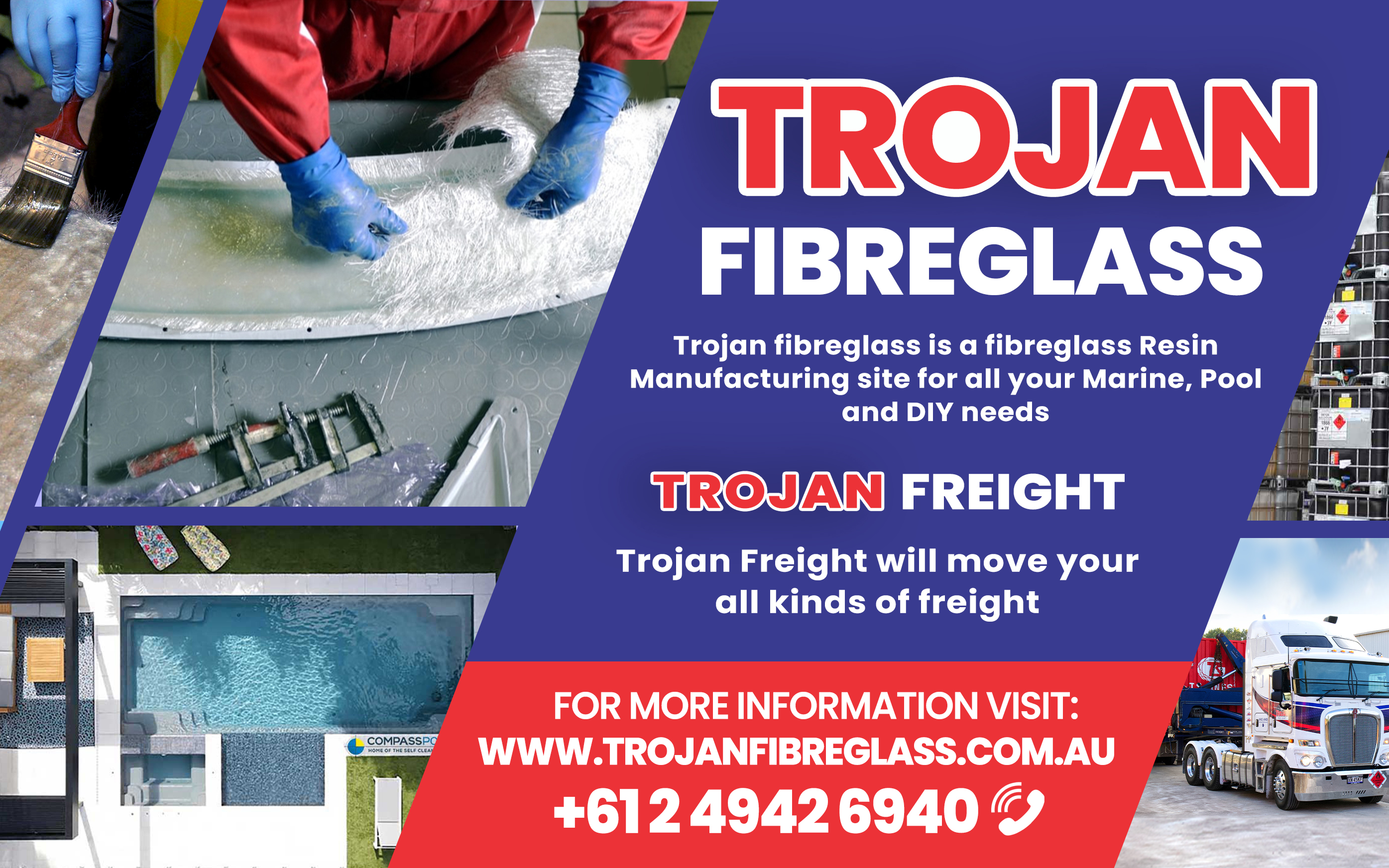Diseño de Cartelera por Md. Humayun para Trojan Fibreglass Pty Ltd | Diseño #31310638