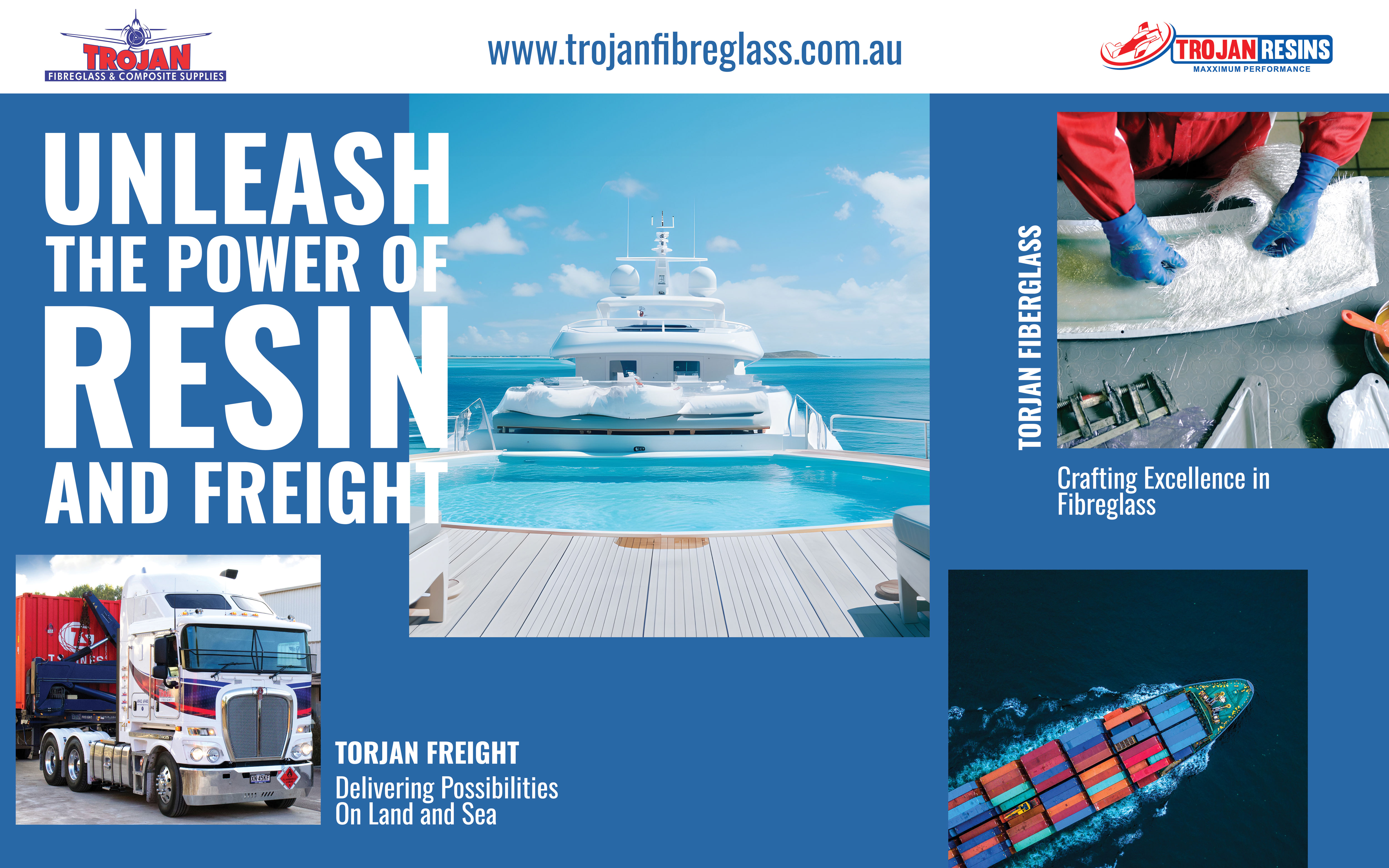 Billboard Design by AleeD for Trojan Fibreglass Pty Ltd | Design #31291835