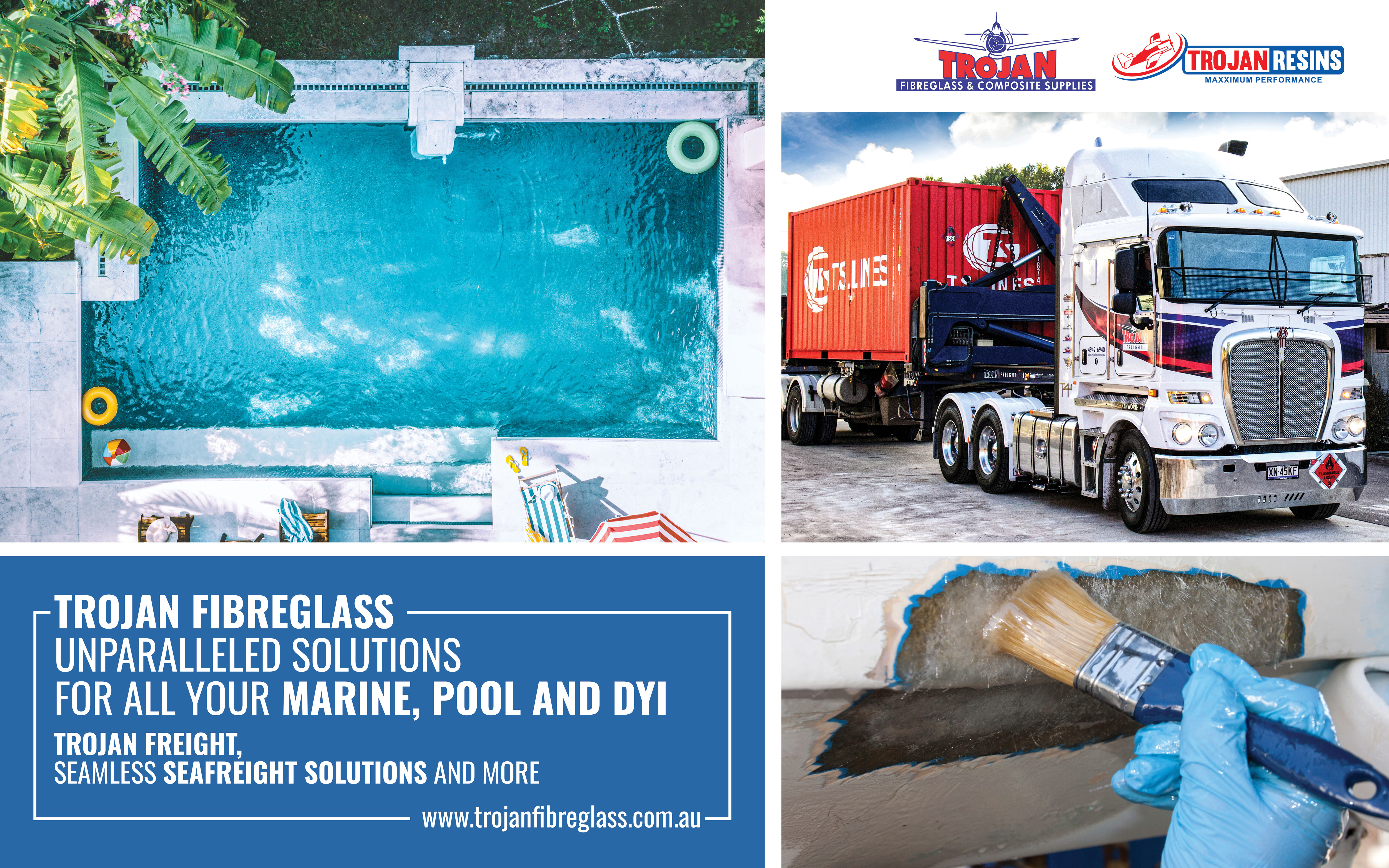 Werbetafel-Design von AleeD für Trojan Fibreglass Pty Ltd | Design #31297437