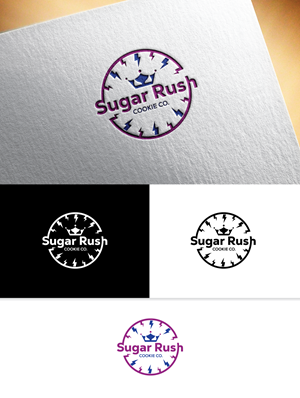 Logo Design by Logo Stock for Sugar Rush Cookie Co. | Design: #31275366
