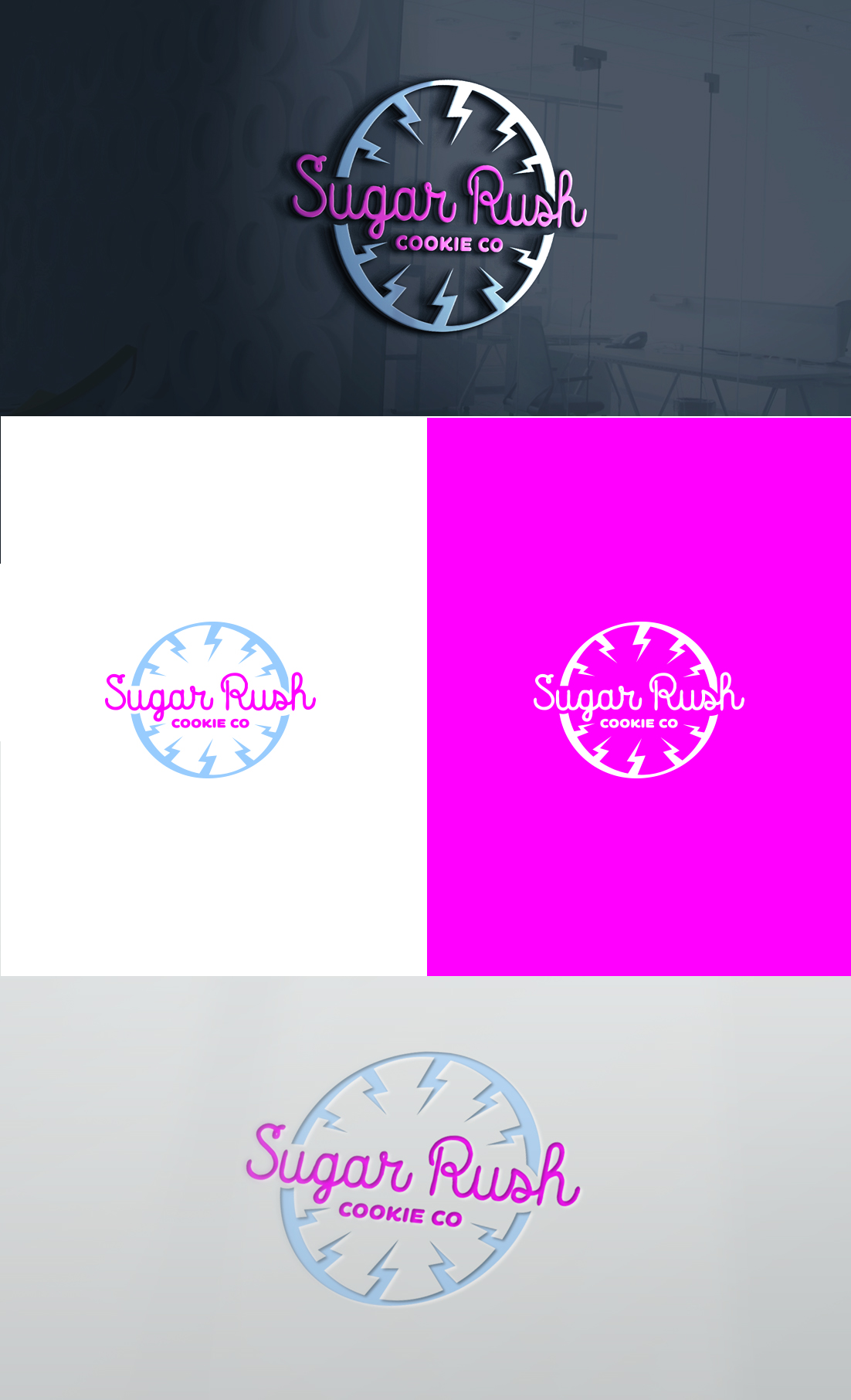 Logo Design by GLDesigns for Sugar Rush Cookie Co. | Design #31271561