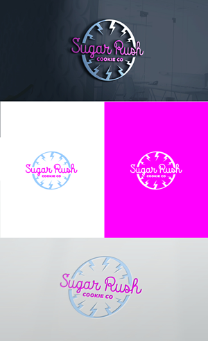 Logo Design by GLDesigns for Sugar Rush Cookie Co. | Design: #31271561