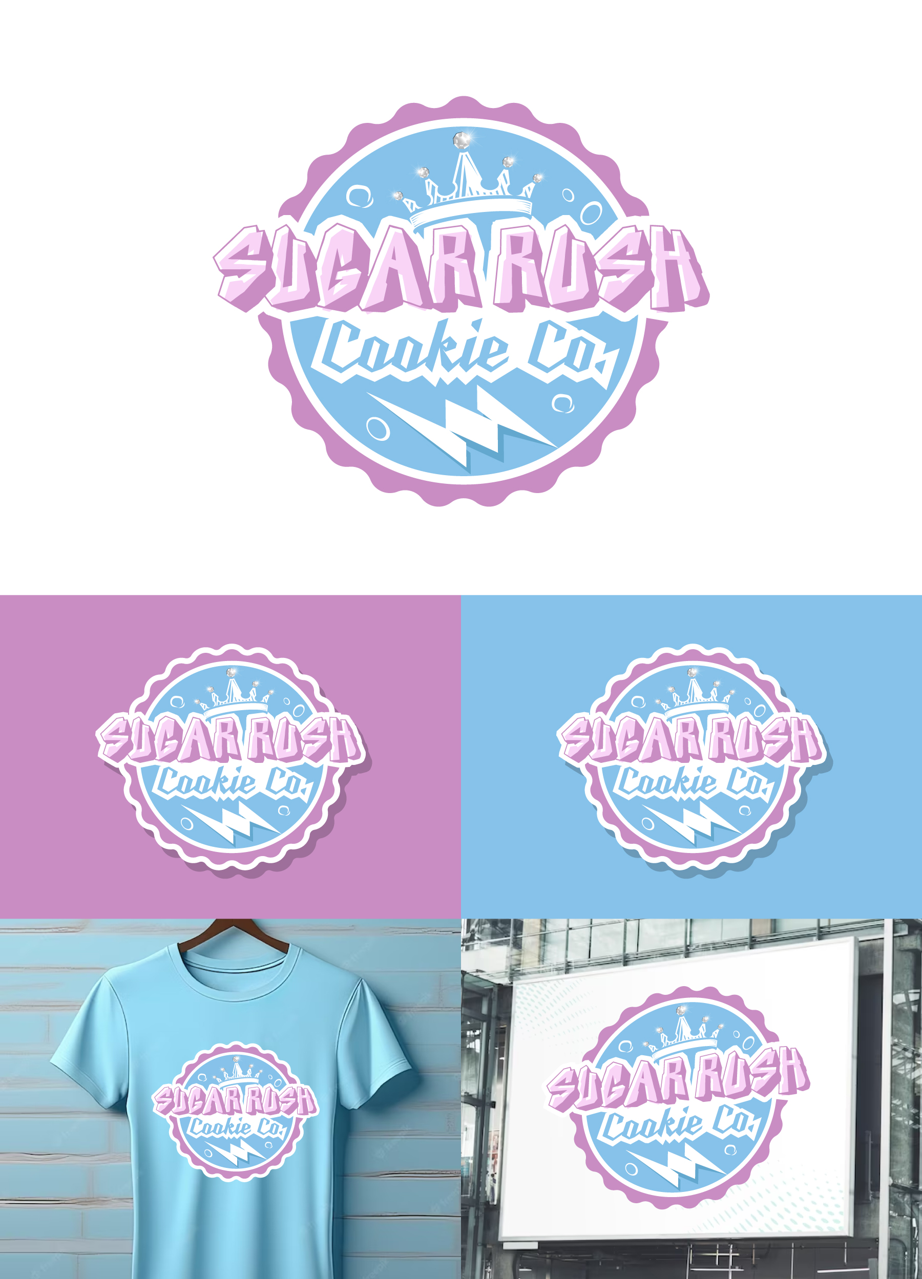 Logo Design by debdesign for Sugar Rush Cookie Co. | Design #31274129