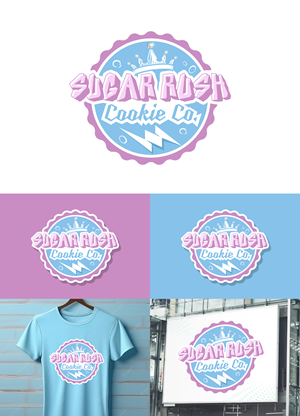 Logo Design by debdesign for Sugar Rush Cookie Co. | Design: #31274129
