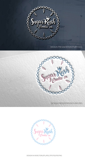 Logo Design by zebronicgraphic for Sugar Rush Cookie Co. | Design: #31277673