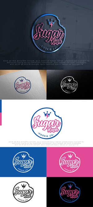 Logo Design by Ayub Zafar for Sugar Rush Cookie Co. | Design: #31282475
