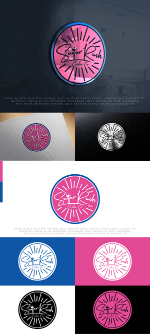 Logo Design by Ayub Zafar for Sugar Rush Cookie Co. | Design: #31282478