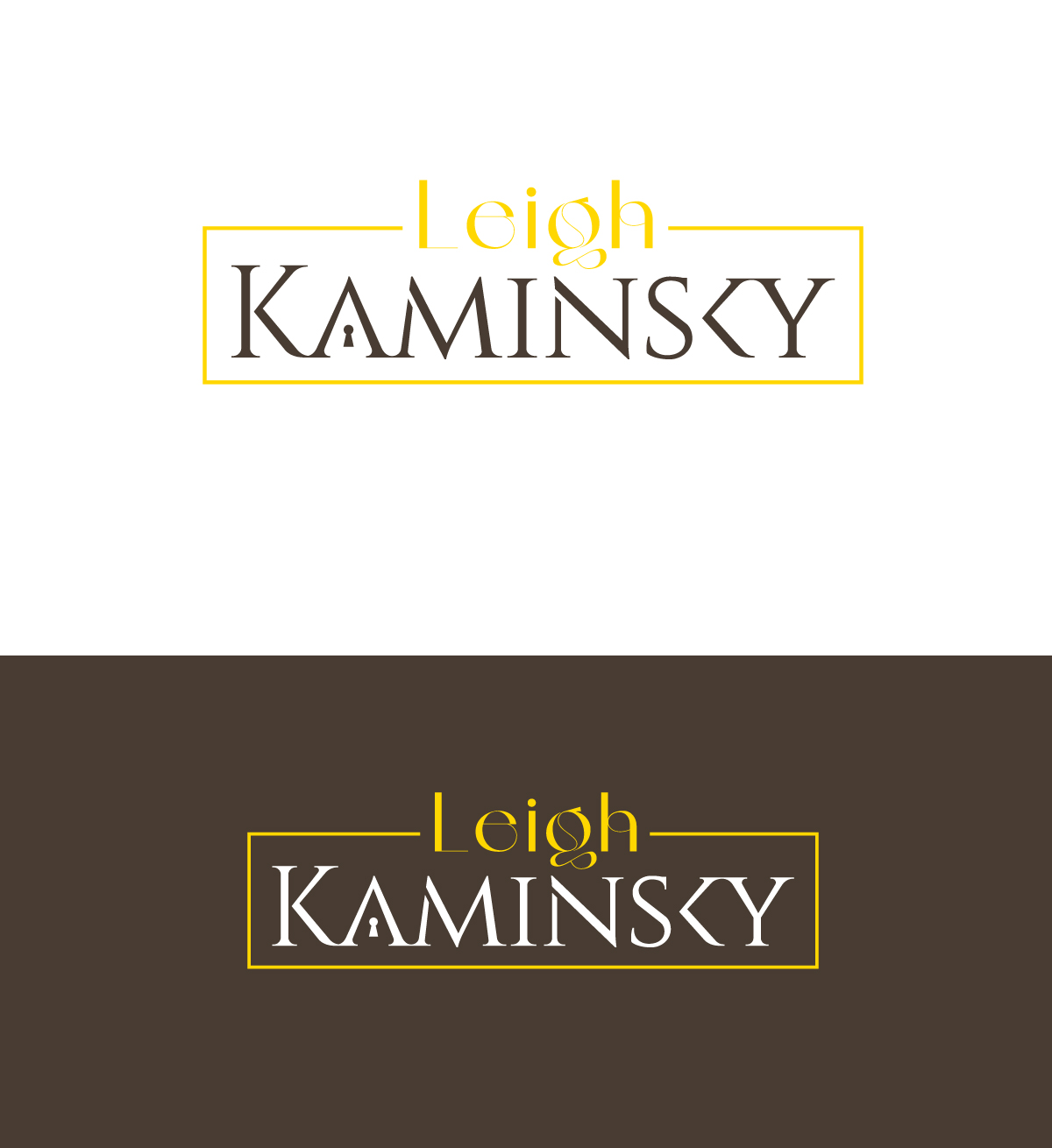 Personable, Elegant, Real Estate Logo Design for Leigh Kaminsky by