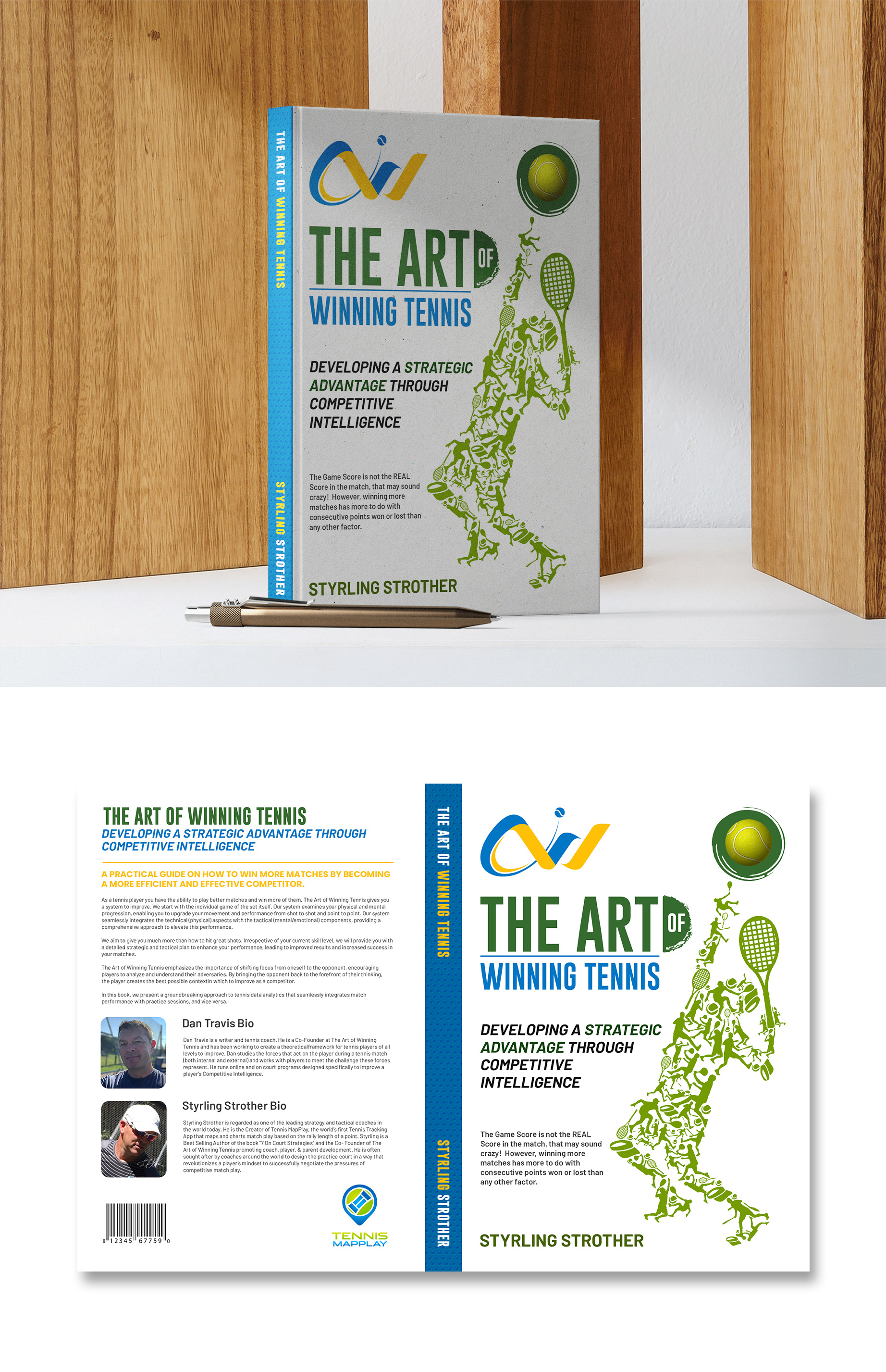 Book Cover Design by debdesign for Styrling Strother Tennis | Design #31282053